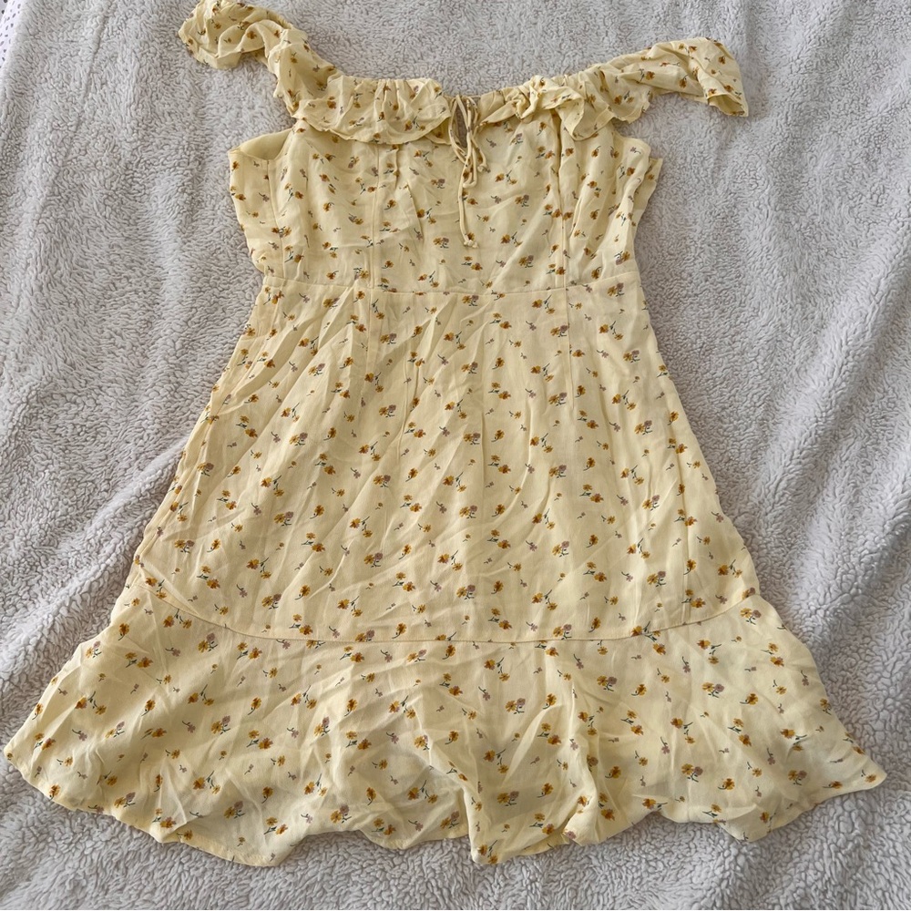 AEO Yellow Floral Dress